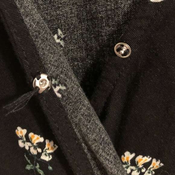 H&M DIVIDED black floral mini dress - Picture 7 of 9